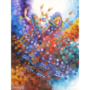 Bandah Ali, 18 x 24 Inch, Acrylic on Canvas, Figurative-Painting, AC-BNA-154